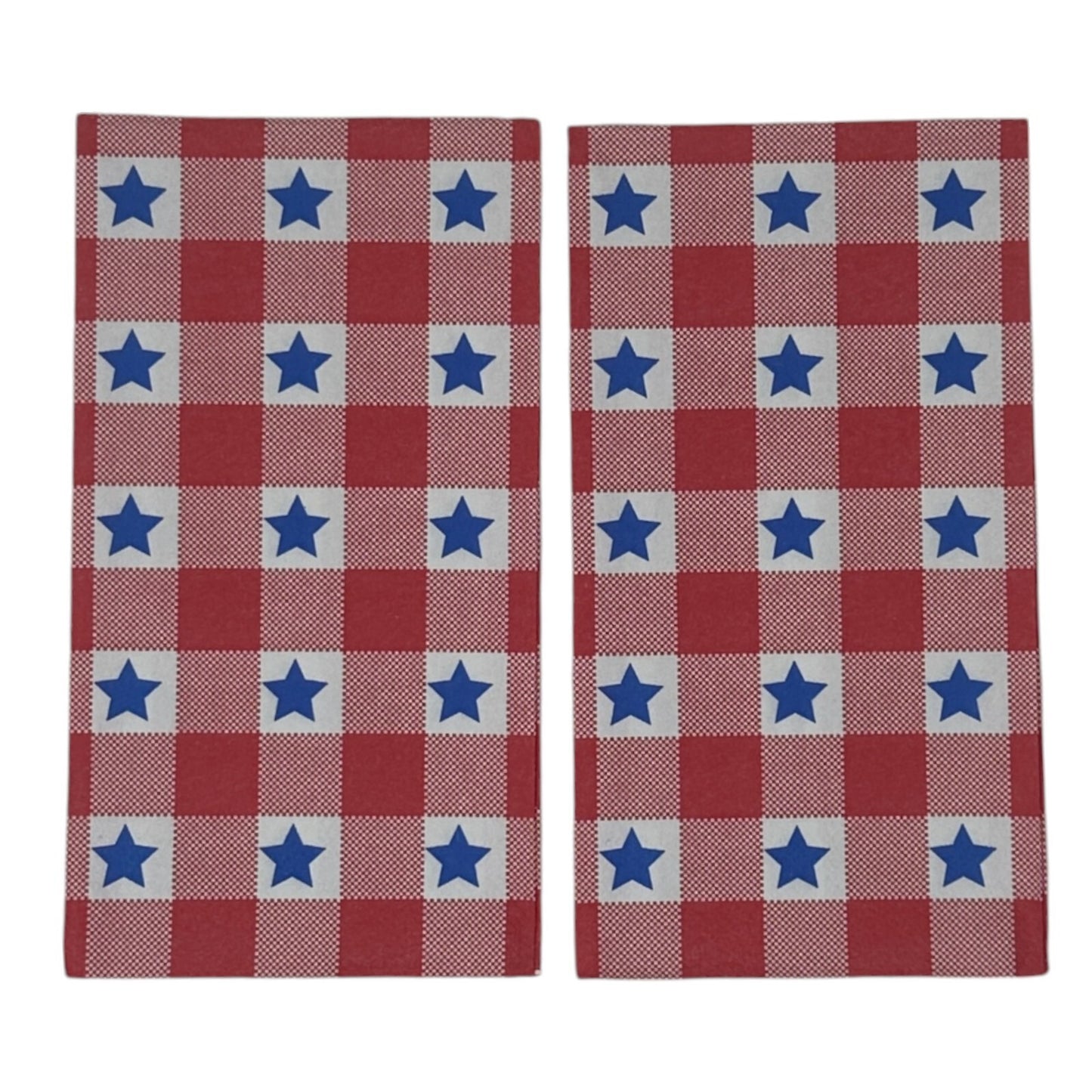 Decoupage Guest Napkins Red White Blue 4th of July Picnic Summer Paper Craft