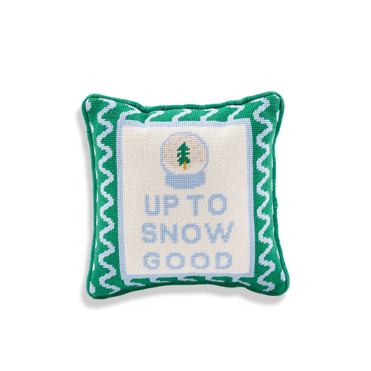 Up to Snow Good Needlepoint Pillow