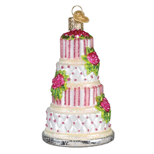 Elegant Wedding Cake Ornament