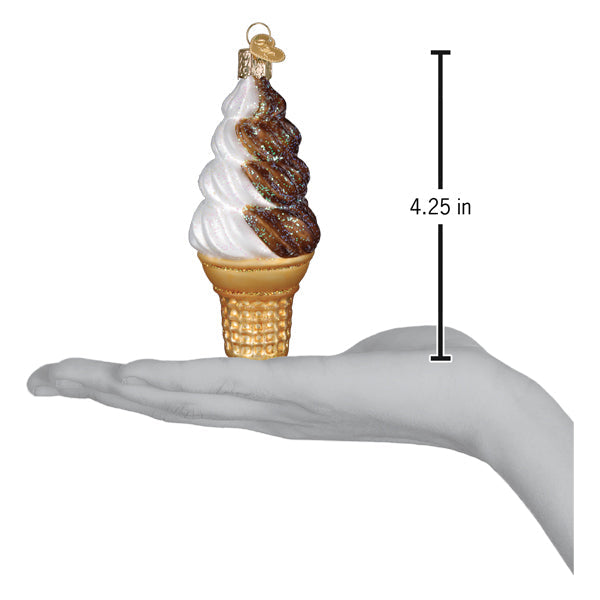 Chocolate Swirl Soft Serve Ornament