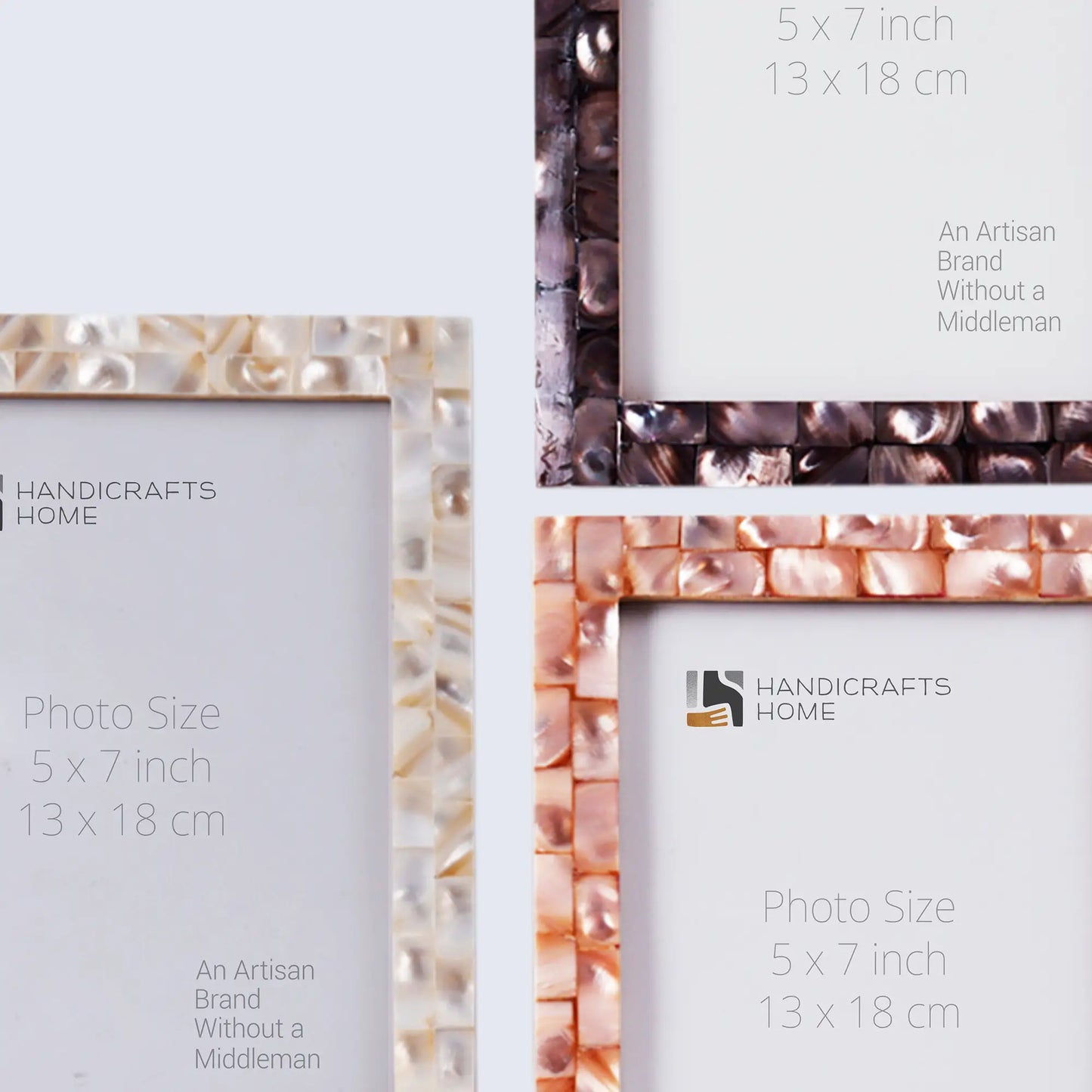 5x7 Picture Frames Combo Pack of 3- Lazy Sunday Collection