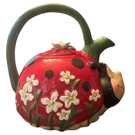 Blue Sky Clayworks: Heather Goldmine, Ceramic Ladybug Teapot