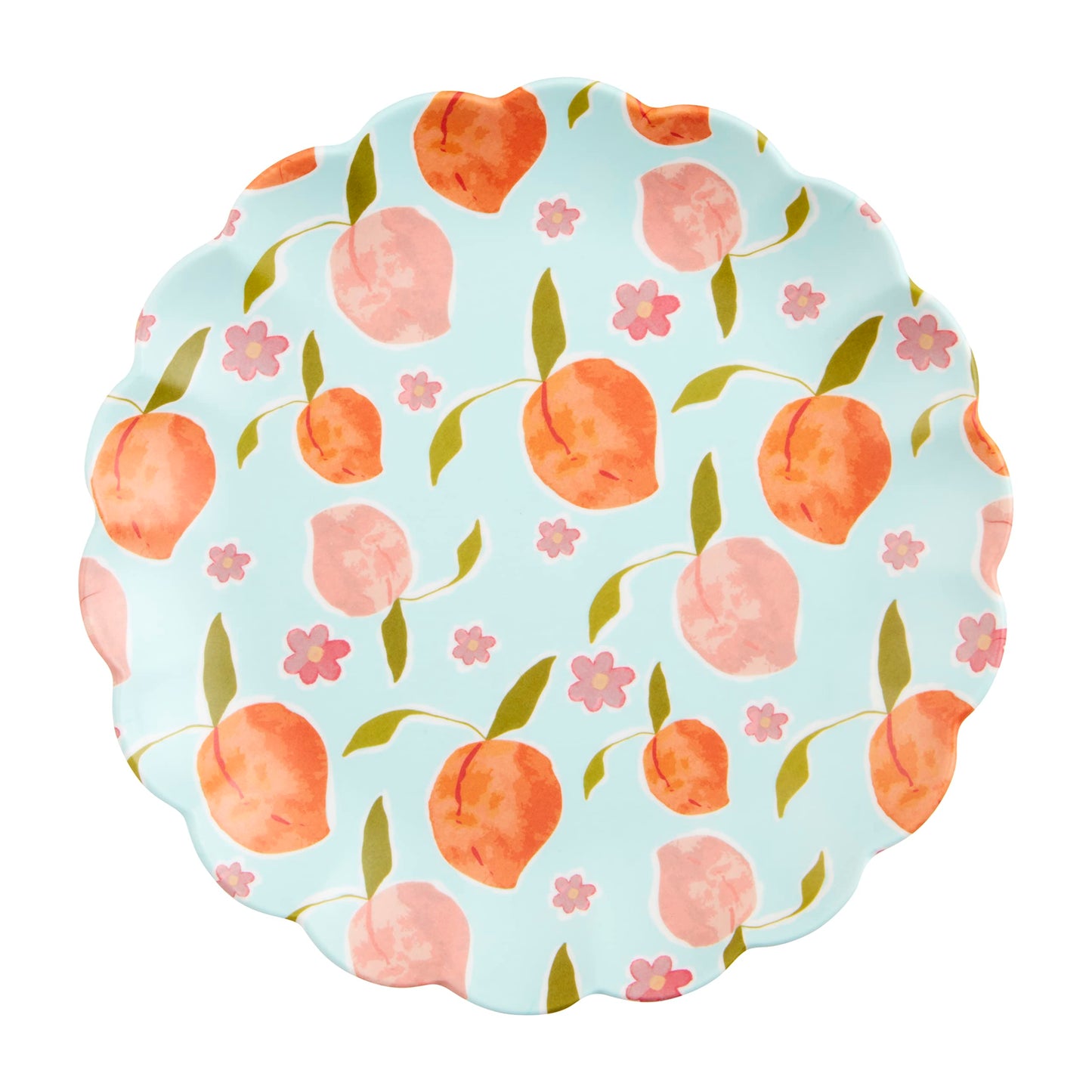 Plato de melamina Mud Pie Peach