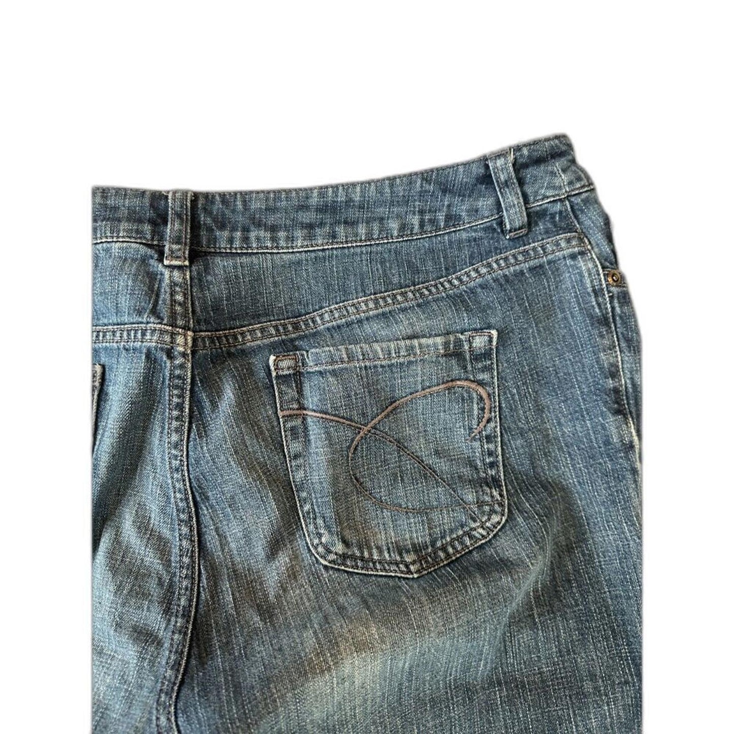 Chico’s Platinum Jeans Size 2.5 (14 L) Short Medium Petite Straight Leg
