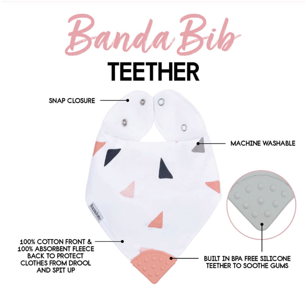 Banda Bib with Teether Attached - Various Colors