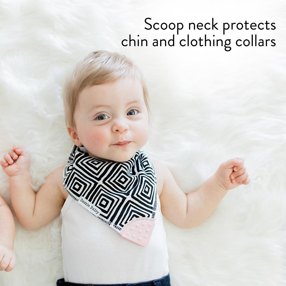 Classic Denim & Sage BandaBib with Teether 4-Pack