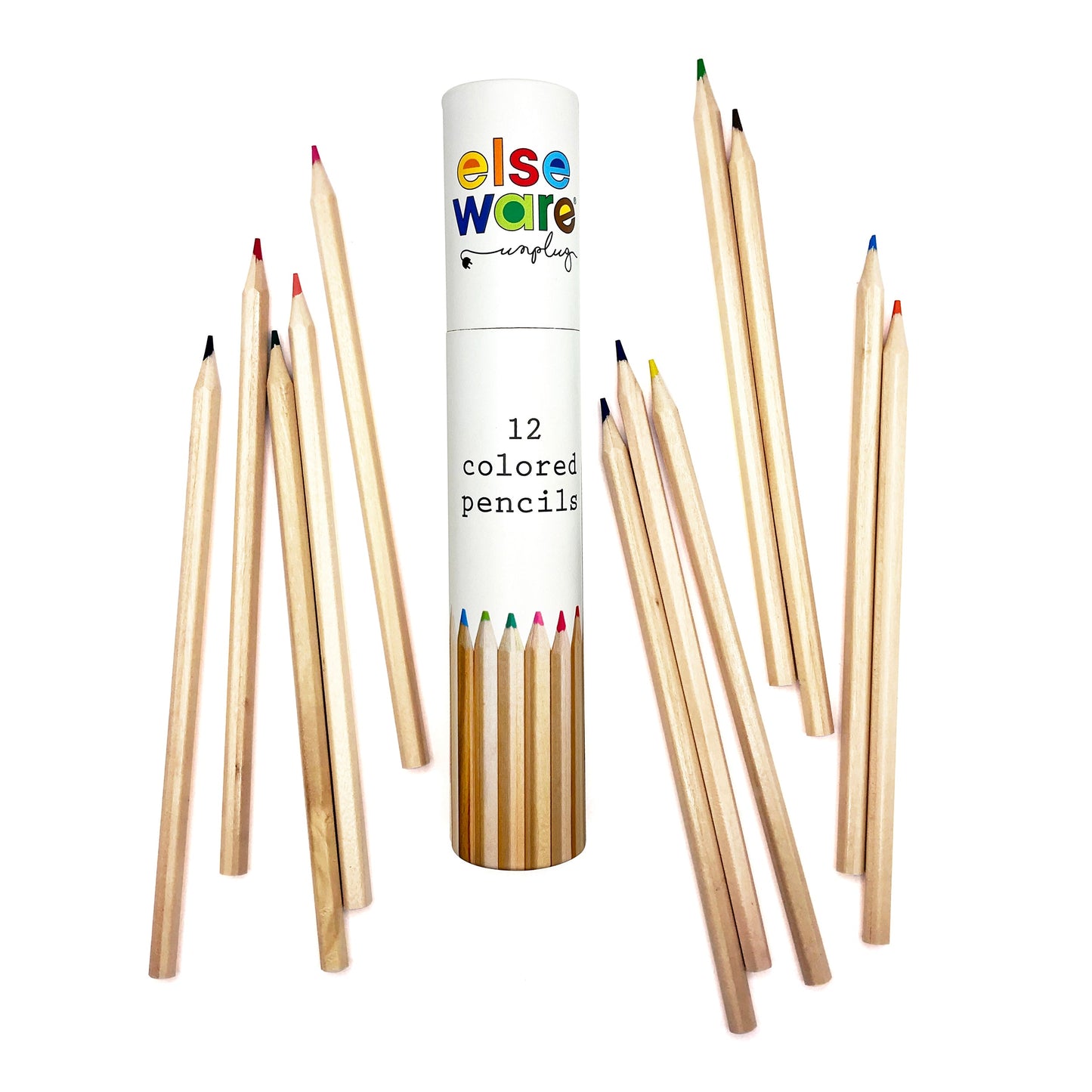 Colored Pencils – Tall & Travel Size – 12 Pack