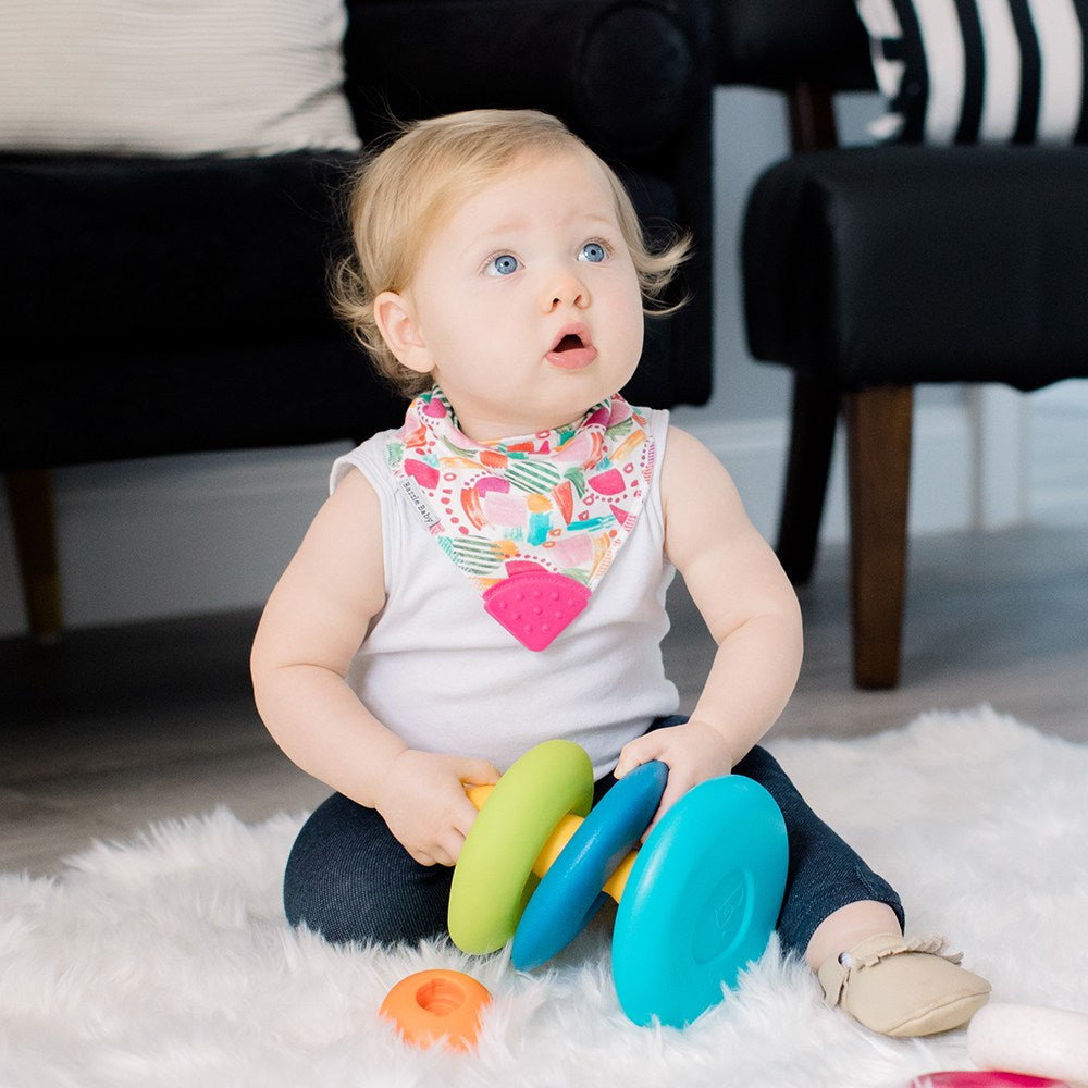 Banda Bib with Teether Attached - Various Colors