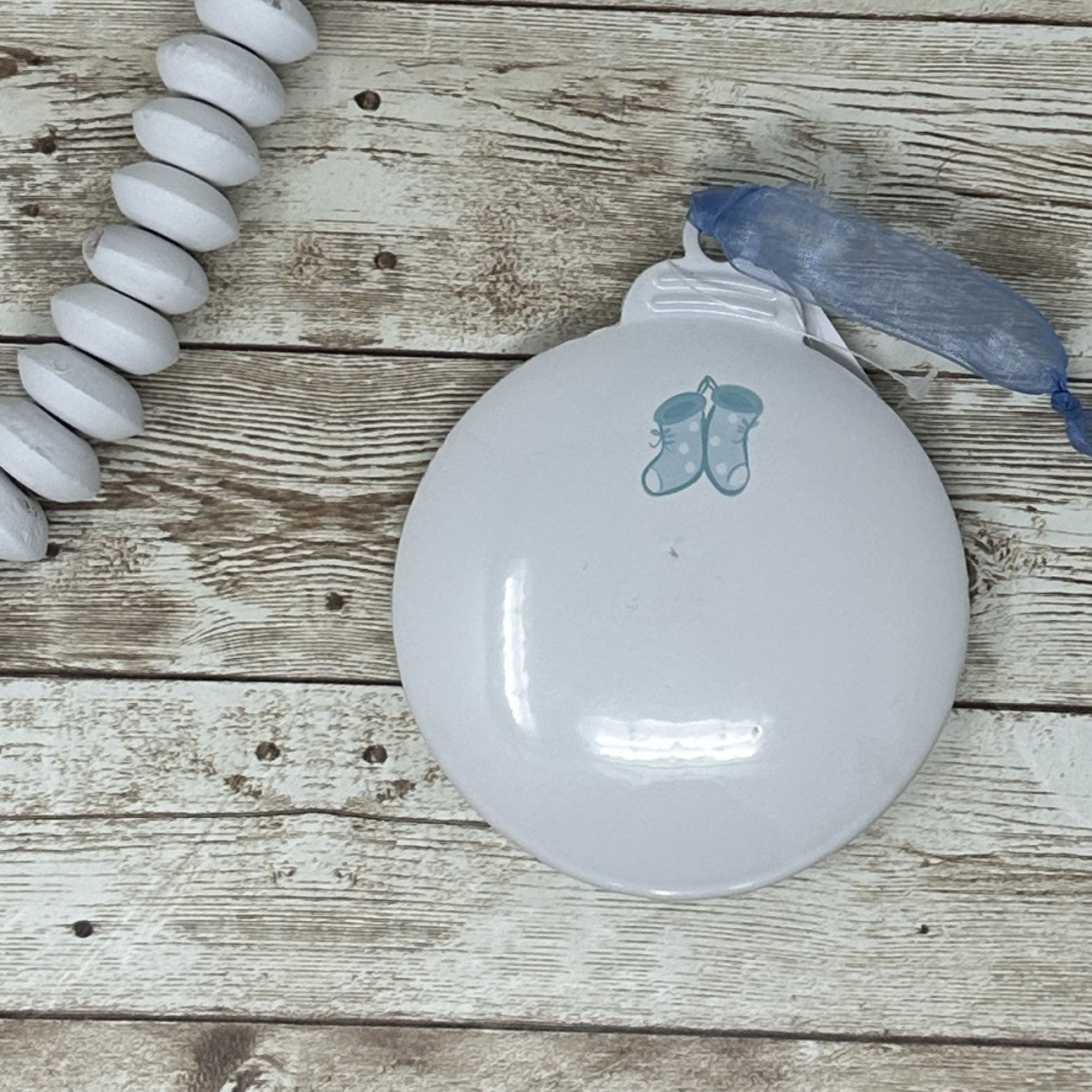 Baby's 1st Christmas Blue Christmas Ornament