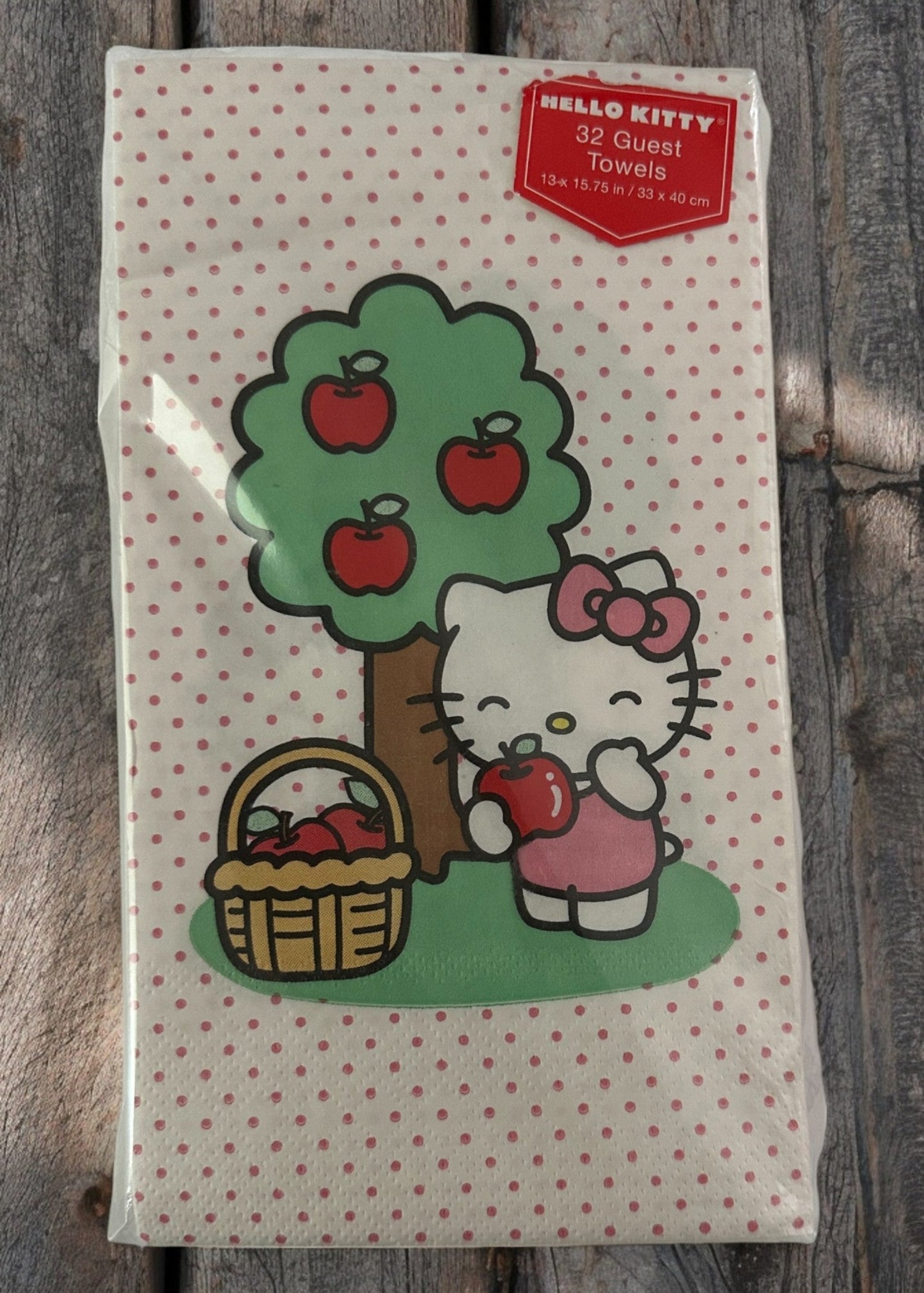 Servilletas de papel para invitados Hello Kitty Fall Sweetest Apple Orchard Pink 32