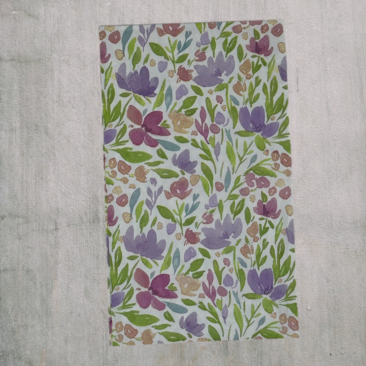 Decoupage Napkins Spring Wildflowers Blue Yellow Purple Guest Paper Crafts