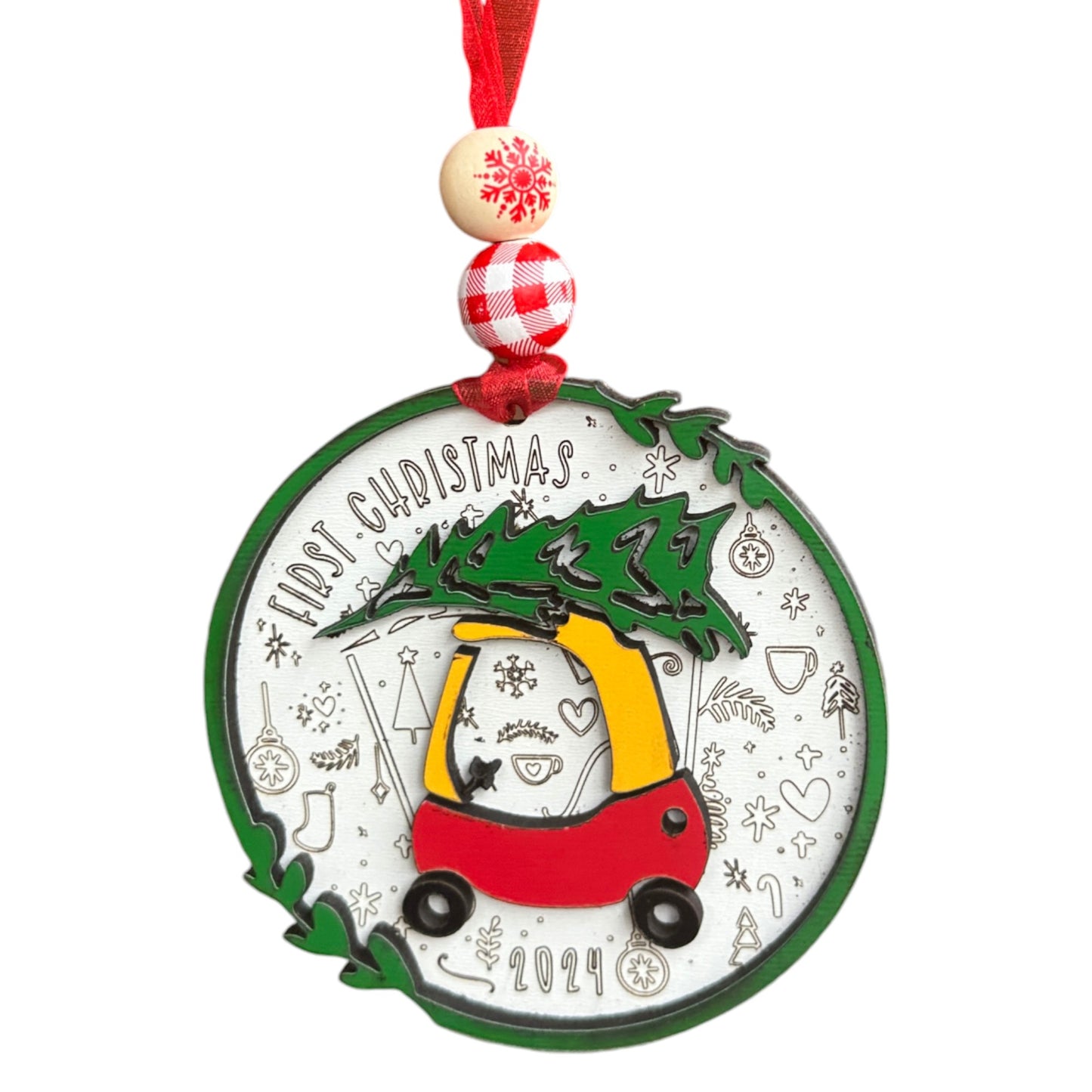 Baby's First Christmas Ornament - Little Coupe Keepsake | Holiday Decor & Gifts
