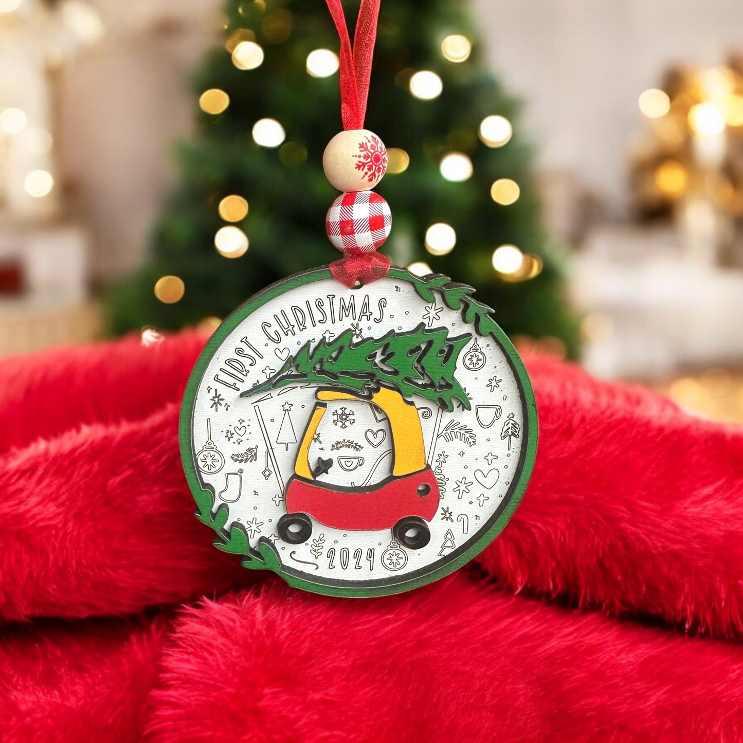 Baby's First Christmas Ornament - Little Coupe Keepsake | Holiday Decor & Gifts