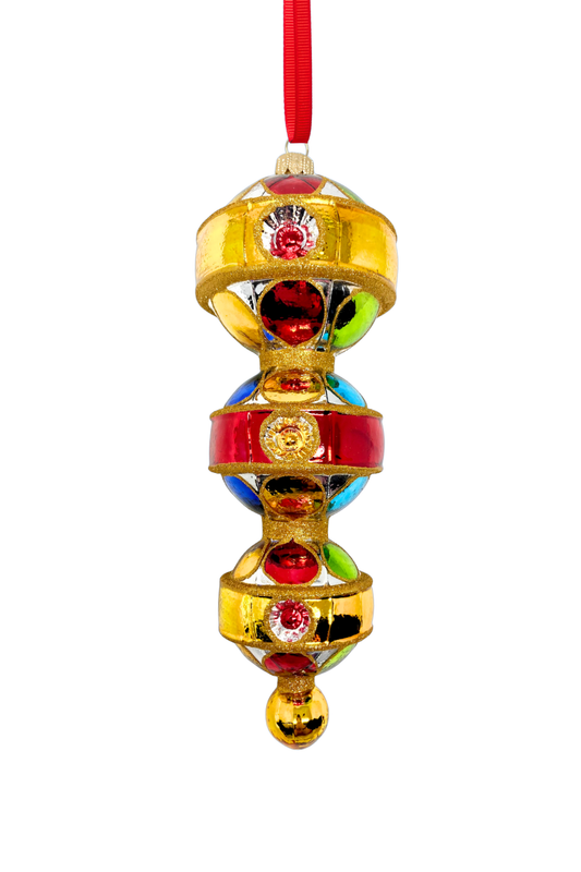 Triple Sevens Reflector Glass Ornament