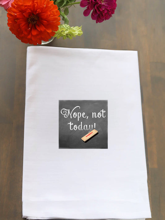 Eraser Not Today Kitchen Towel