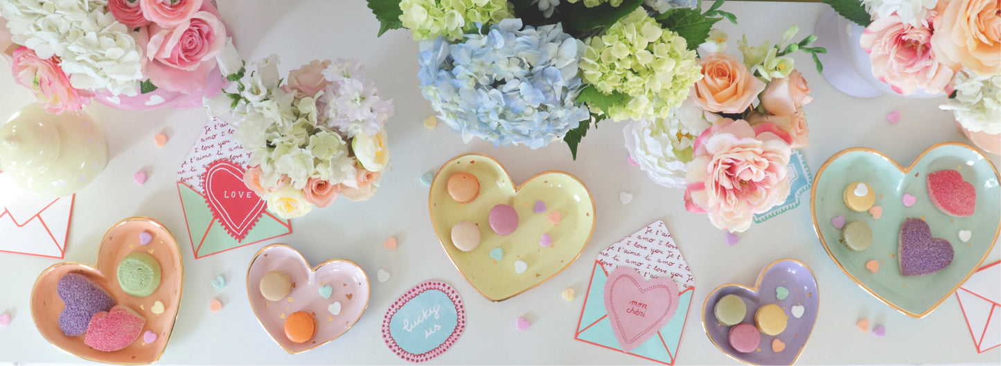 "Confetti Hearts" Dishes