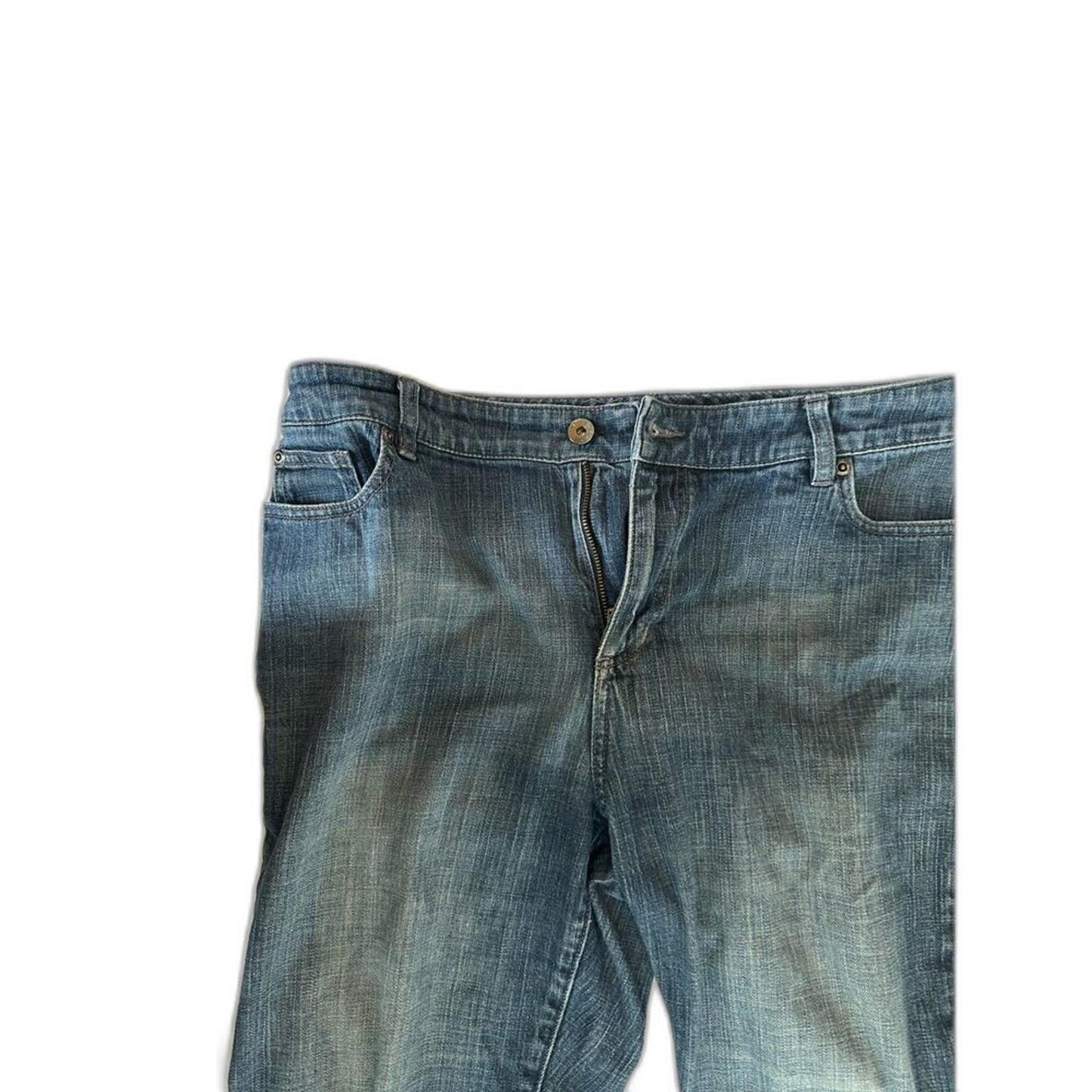 Chico’s Platinum Jeans Size 2.5 (14 L) Short Medium Petite Straight Leg