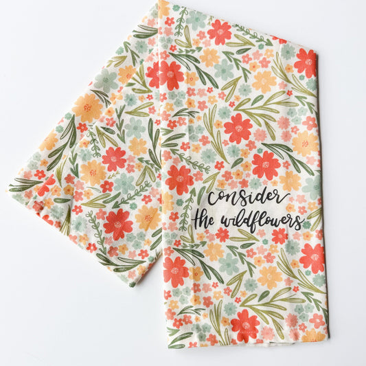 Consider the Wildflowers Tea Towel