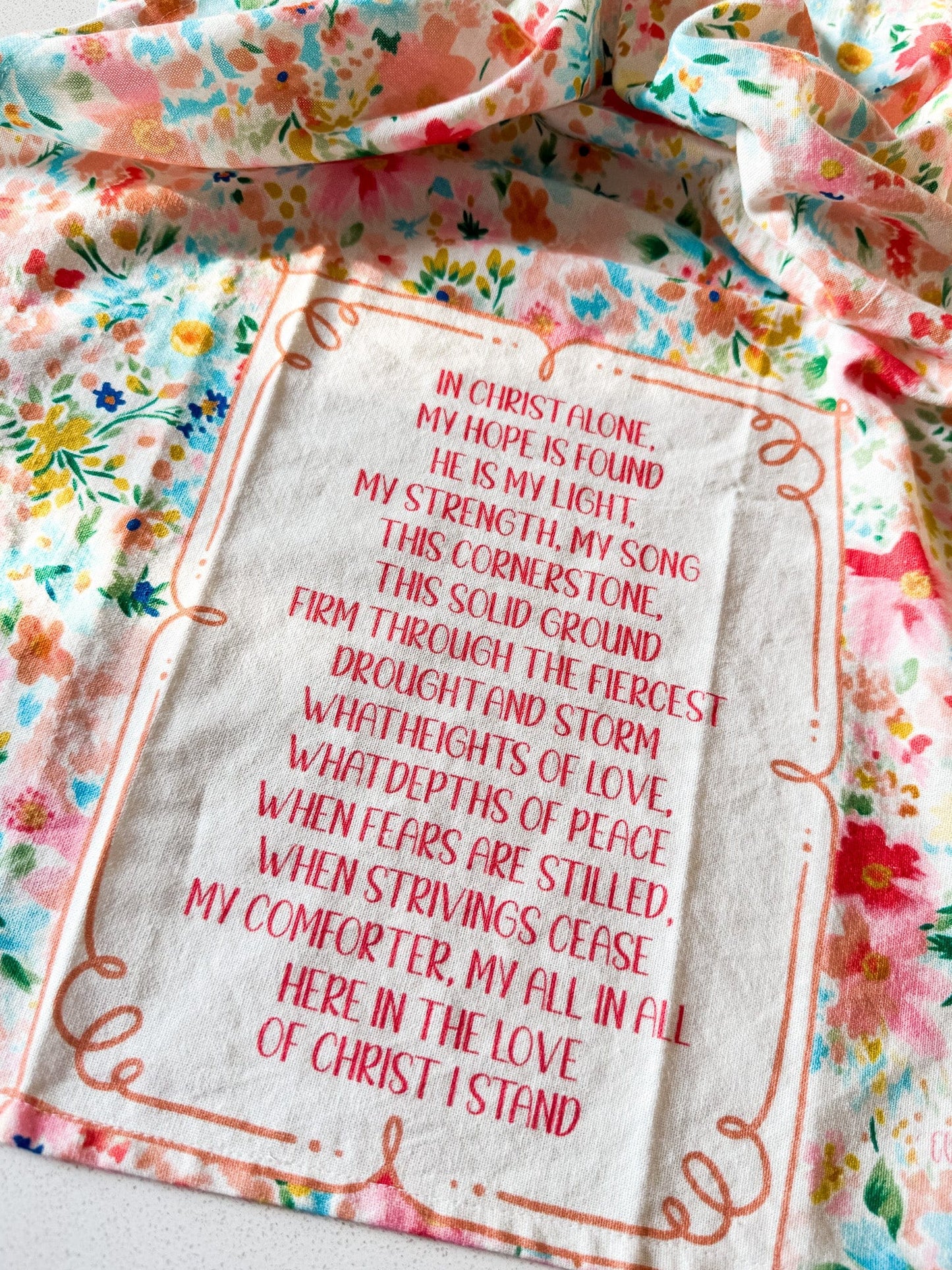 In Christ Alone Tea Towel