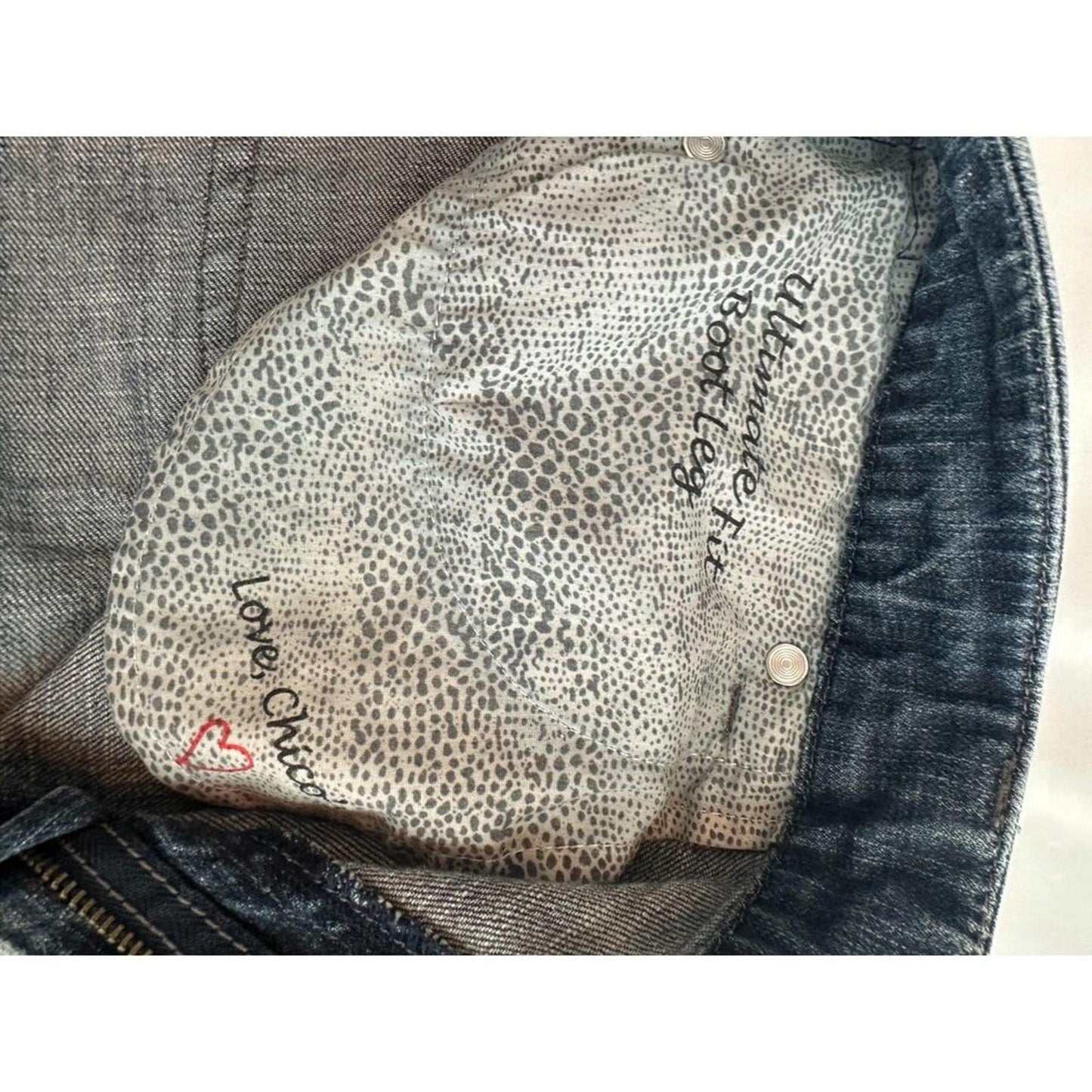 Chico’s Platinum Jeans Size 2.5 (14 L) Short Medium Petite Straight Leg