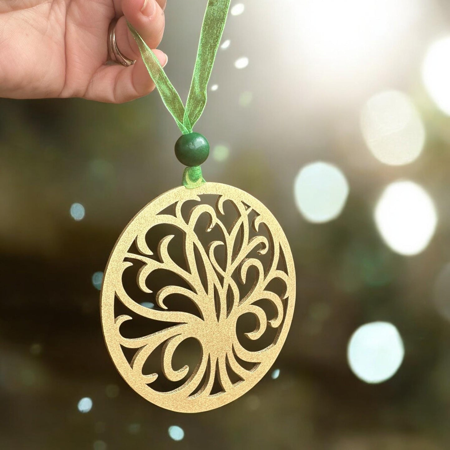 Tree of Life Family Divine Tapestry Wood Story Ornament Hang Tag Car Charm Gift