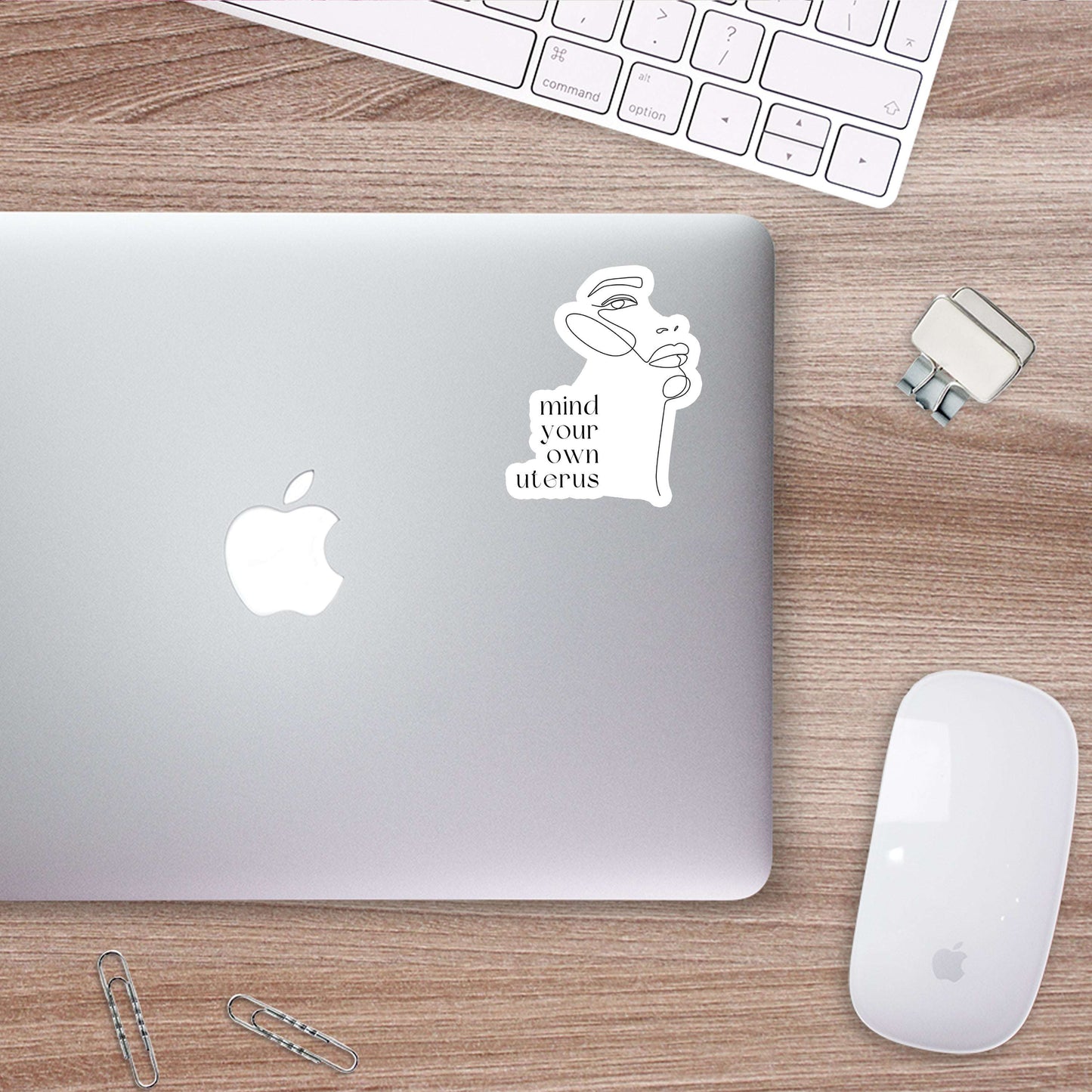 Mind Your Own Uterus Sticker
