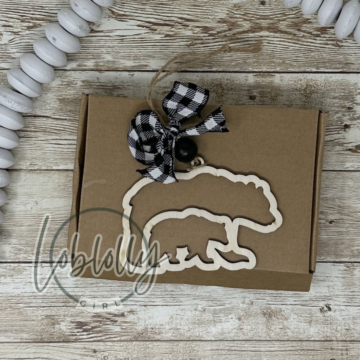 Mama Bear Ornament: Mighty Matriarch Gift, Motherhood Story Decor, Bear Cub Figurine, Family Christmas Tree Ornament