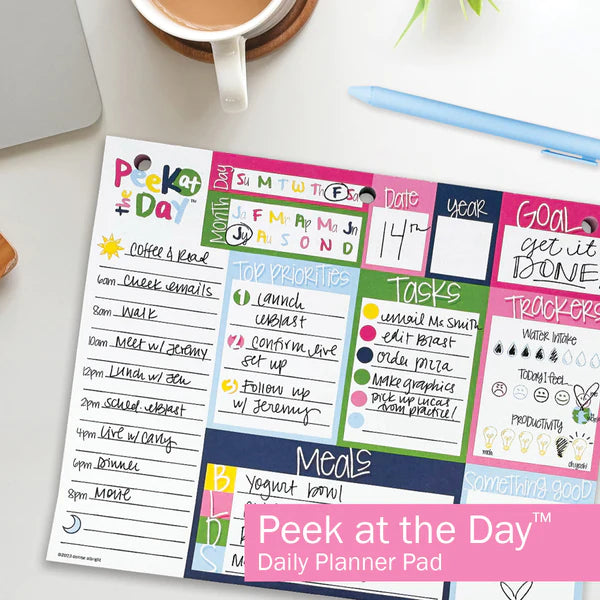 Planificador diario Peek at the Day Bright