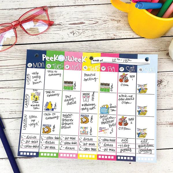 Planificador semanal Peek at the Week