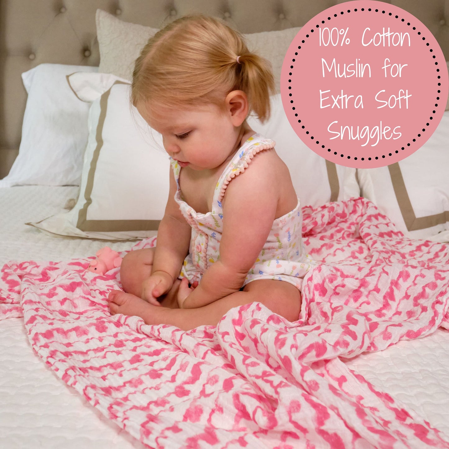 On Wednesdays We Wear Pink Baby Swaddle Blanket