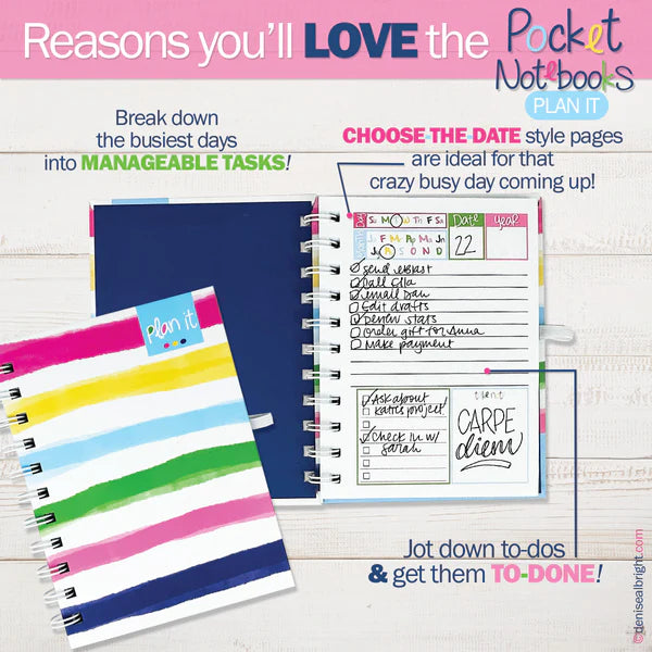 Plan It! Cuadernos de bolsillo Simplemente brillantes