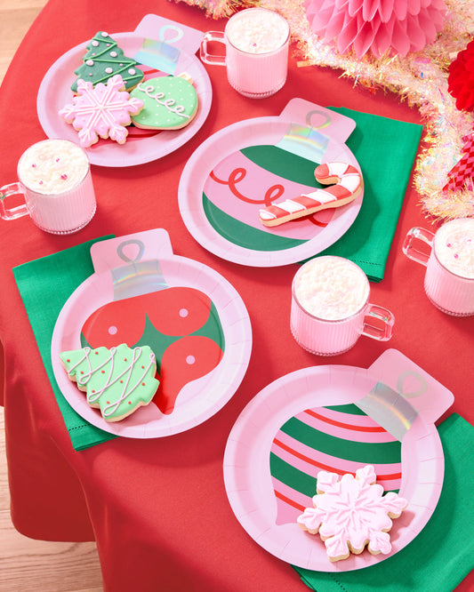 Ornament Plates - 24 paper plates