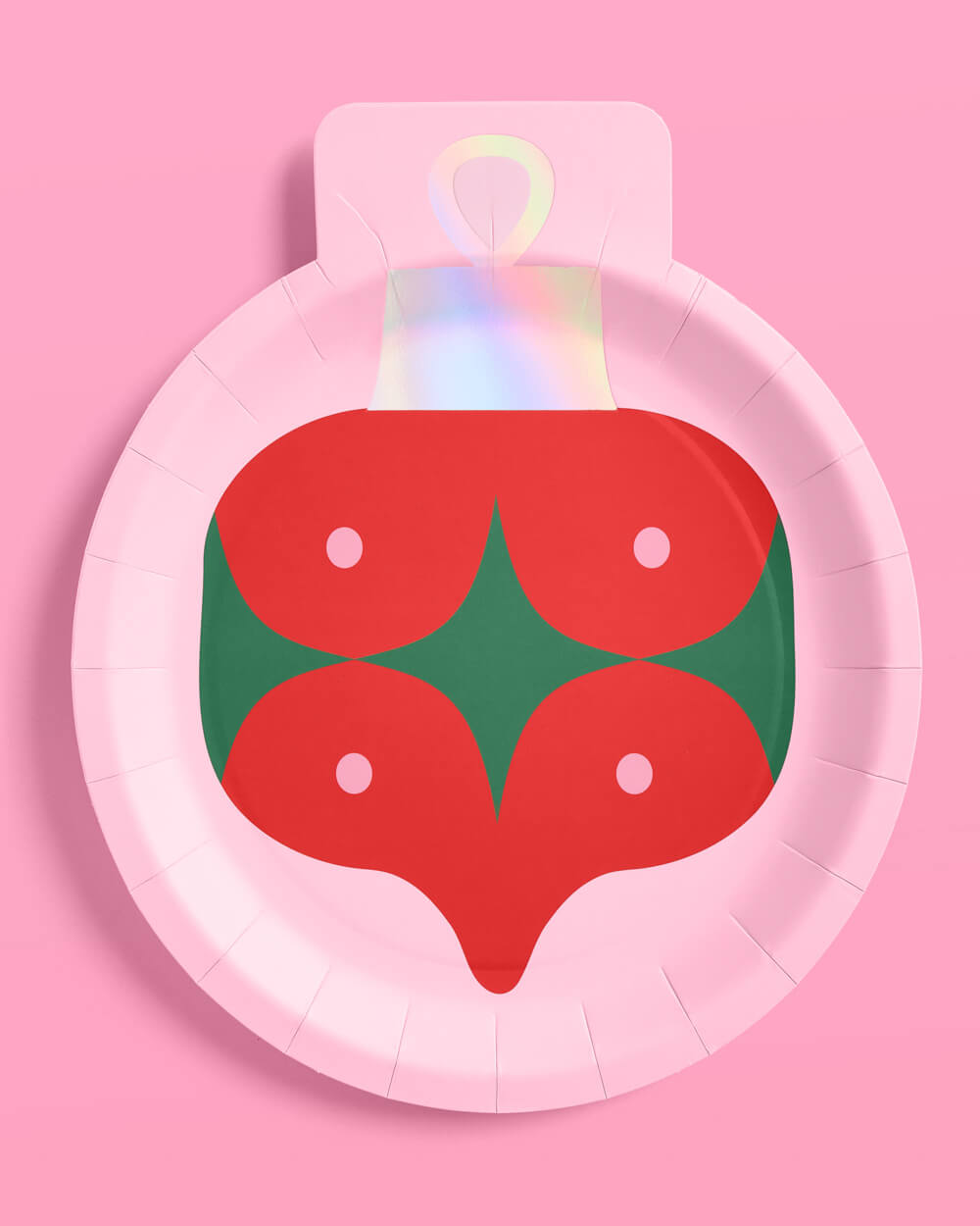 Ornament Plates - 24 paper plates