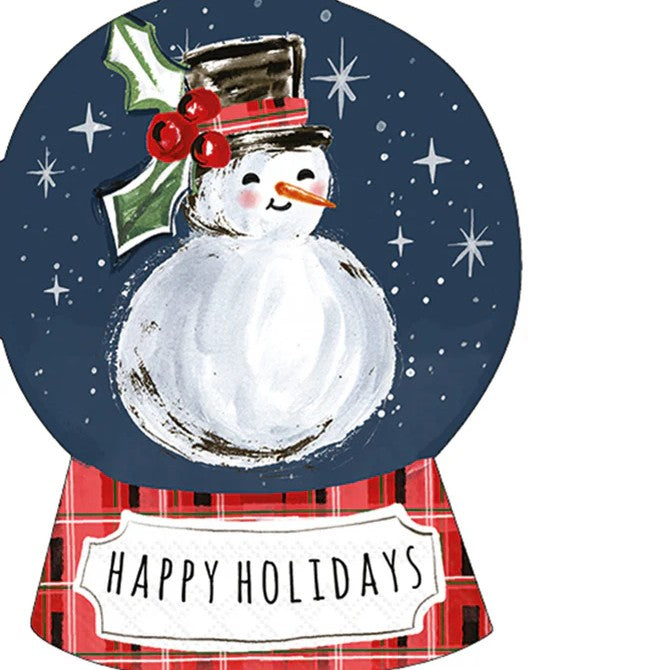 Snowman Globe Decoupage Napkins – (Set of 2)