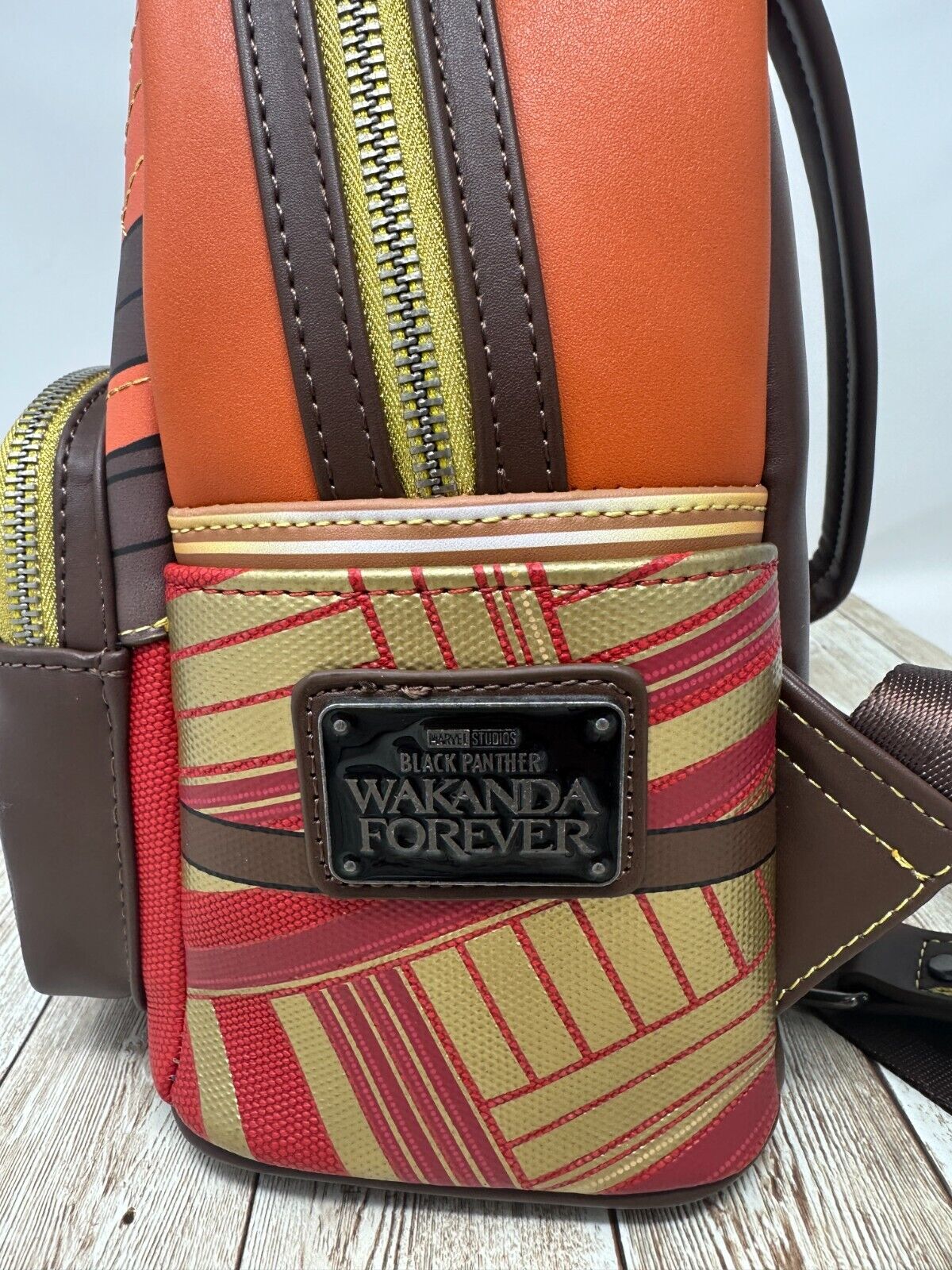 Marvel Black Panther Wakanda Forever Okoye Cosplay Mini Backpack NWT Loungefly