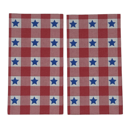 Decoupage Guest Napkins Red White Blue 4th of July Picnic Summer Paper Craft