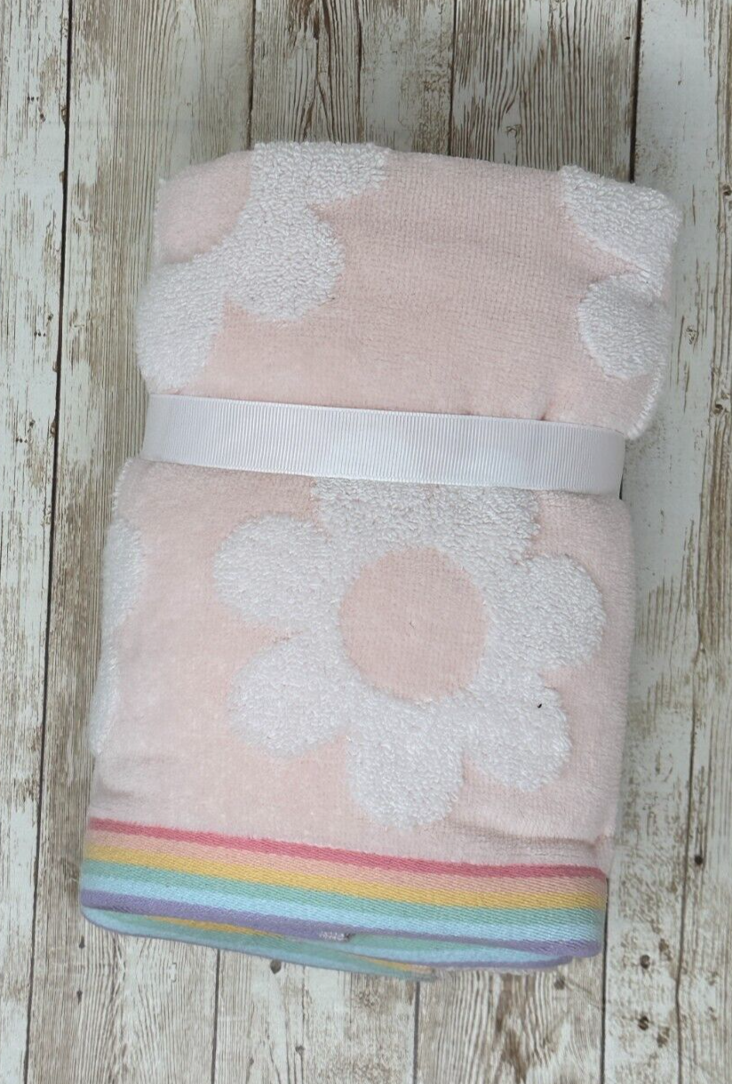 Juego de 2 toallas de mano suaves con flores de margaritas rosas de Caro Kids