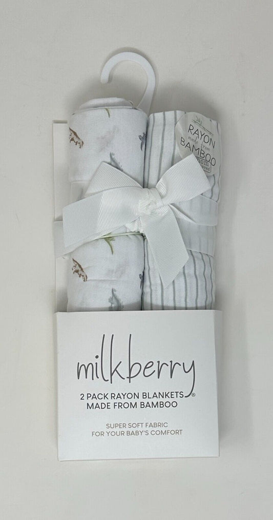 Mantas para envolver al bebé con forma de dinosaurio Milkberry