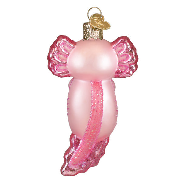 Axolotl With Candy Cane Ornament