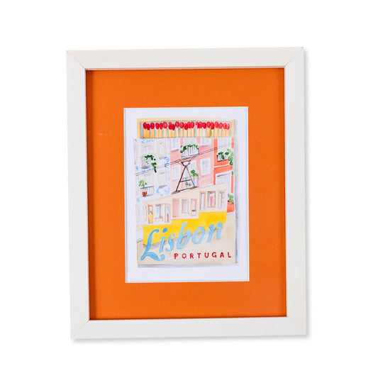 Lisbon Matchbook Art Print