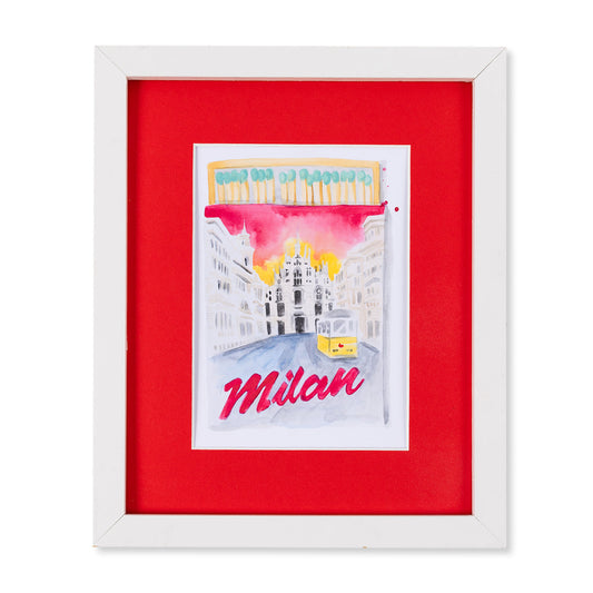 Milan Matchbook Art Print