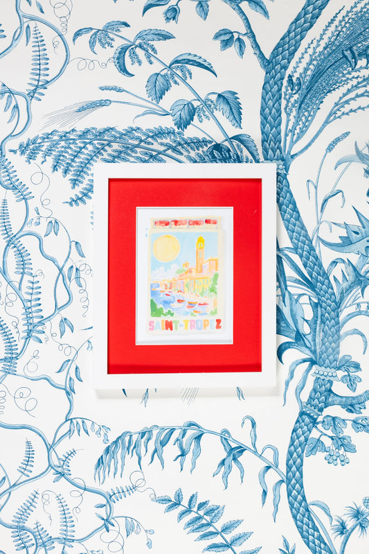St. Tropez Matchbook Art Print