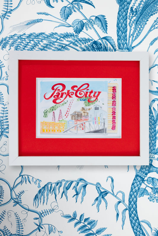 Park City Utah Matchbook Art Print