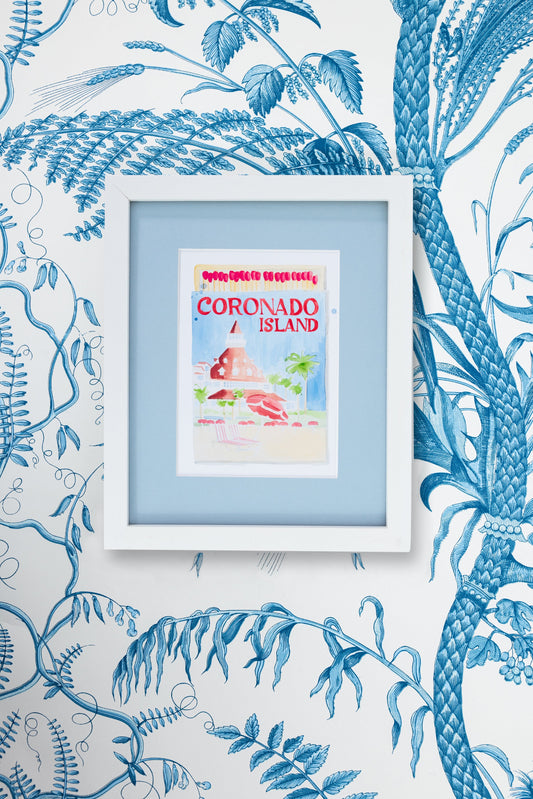 Coronado Island Matchbook Art Print