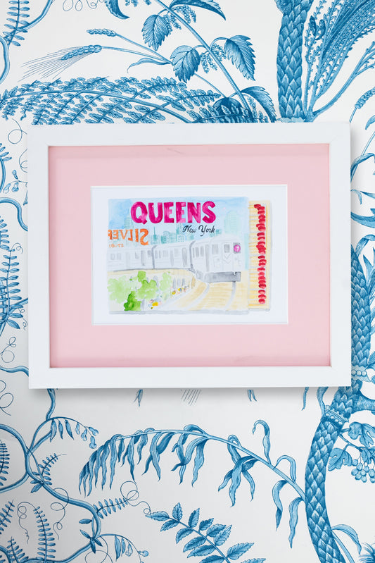 Queens New York Matchbook Art Print