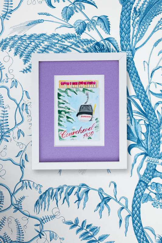 Courchevel Matchbook Art Print