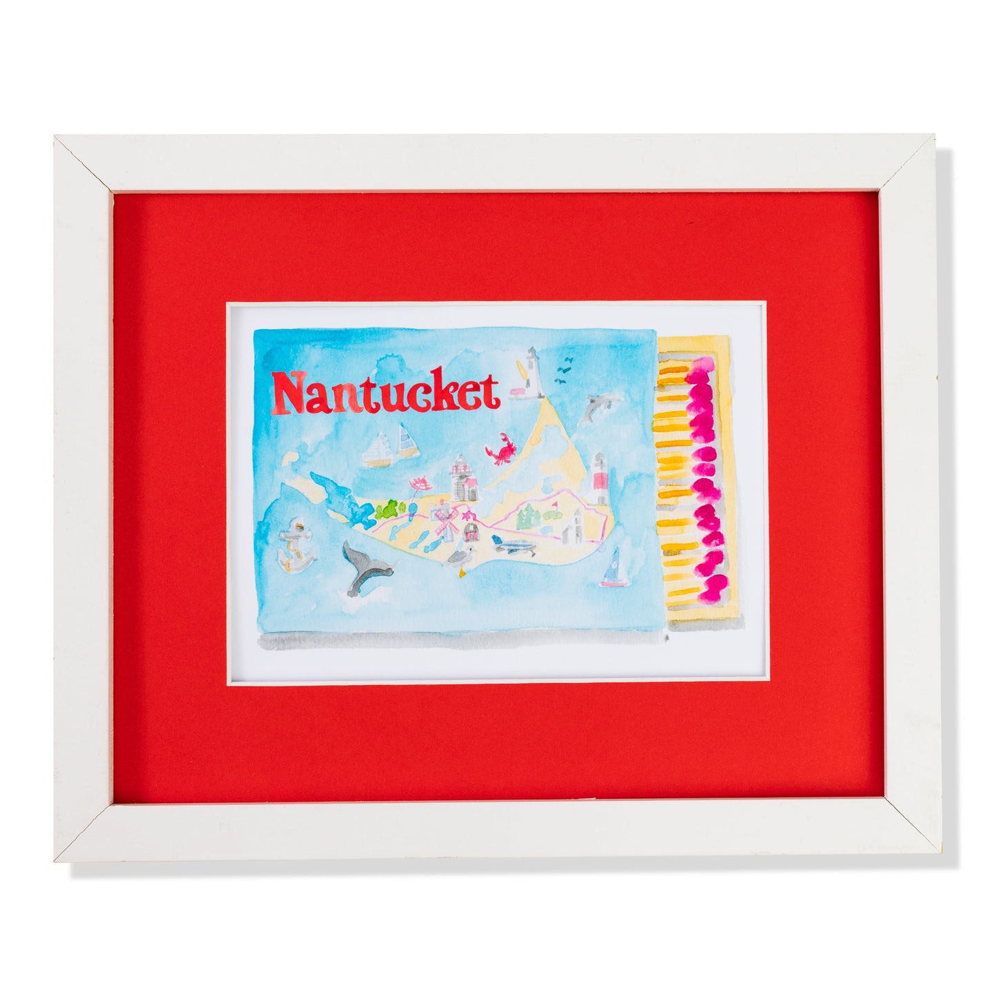 Nantucket Matchbook Art Print