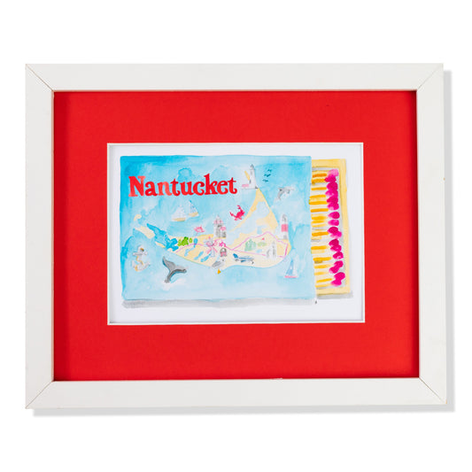 Nantucket Matchbook Art Print