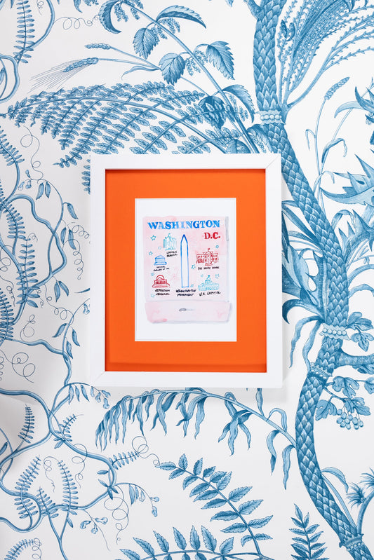 Washington D.C. Matchbook Art Print