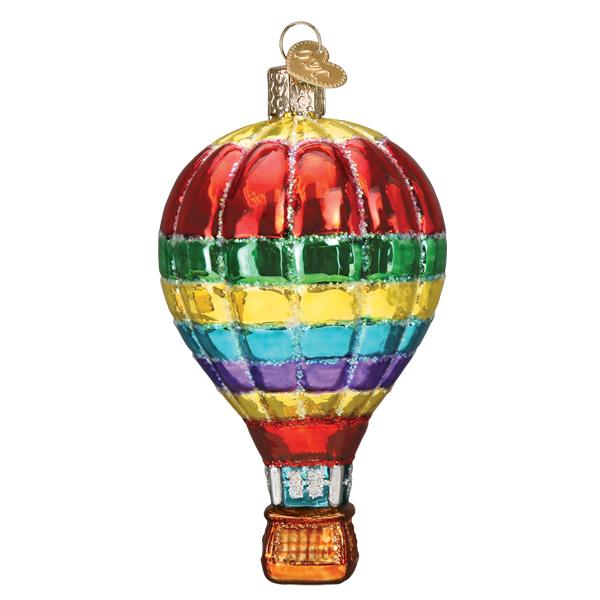 Vibrant Hot Air Balloon Ornament